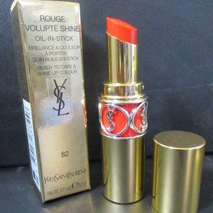 YSL YVES SAINT LAURENT ROGUE VOLUPTE SHINE OIL-IN-STICK LIPSTICK NEW MANY COLORS